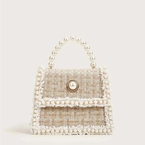 Mini Pearl Tweed Purse